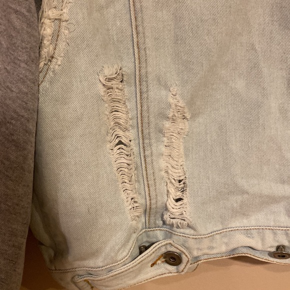 Millau Distressed Faded Jean Jacket - Picture 6 of 6